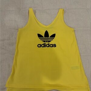 Adidas Bright Yellow Sleeveless Top